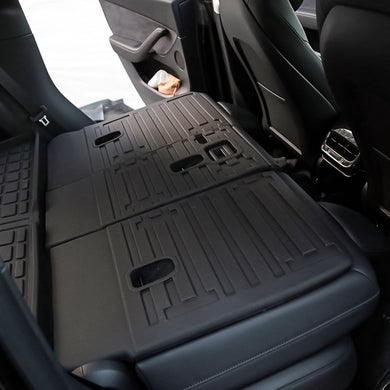 TPE 3D Floor Mats + Rear Seat Back Cover for Model Y - GRAINY PATTERN
