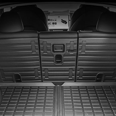 TPE Rear Seatback Protector Covers for Model Y - LITCHI PATTERN