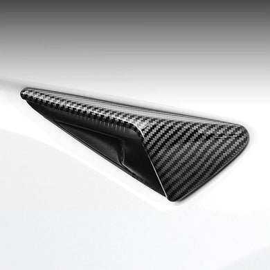 Side Indicator Camera Covers for Tesla - Glossy Carbon Fibre