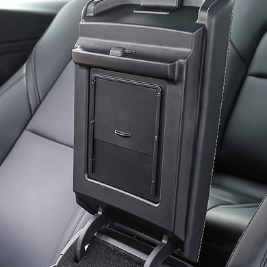 Hidden Armrest Storage Box - Black