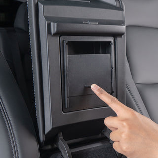 Hidden Armrest Storage Box - Black