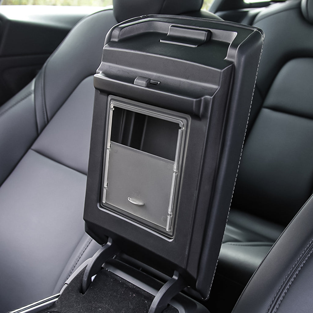 Hidden Armrest Storage Box - Transparent