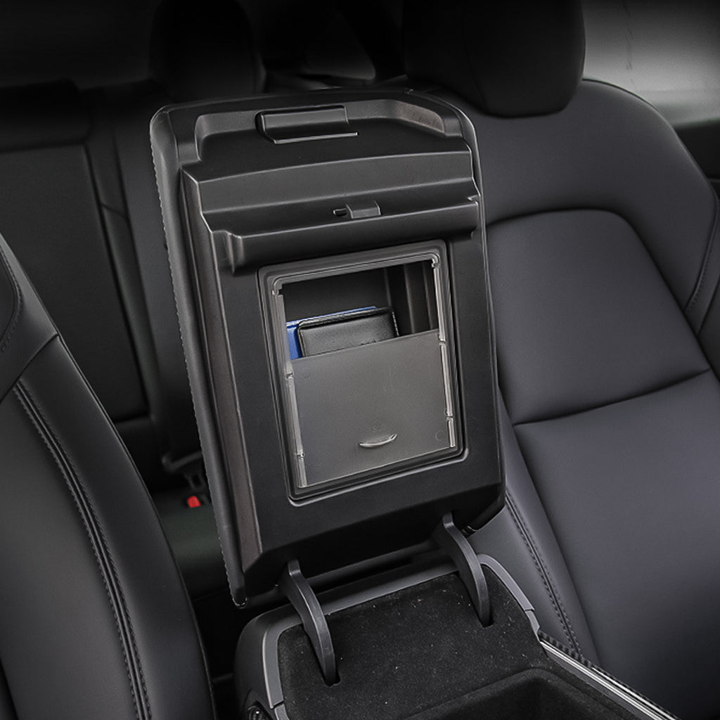 Hidden Armrest Storage Box - Transparent