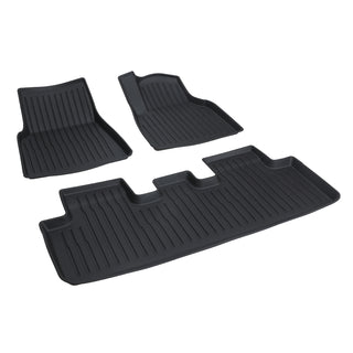 TPE 3D All Weather Floor Mats for Model Y - LITCHI PATTERN