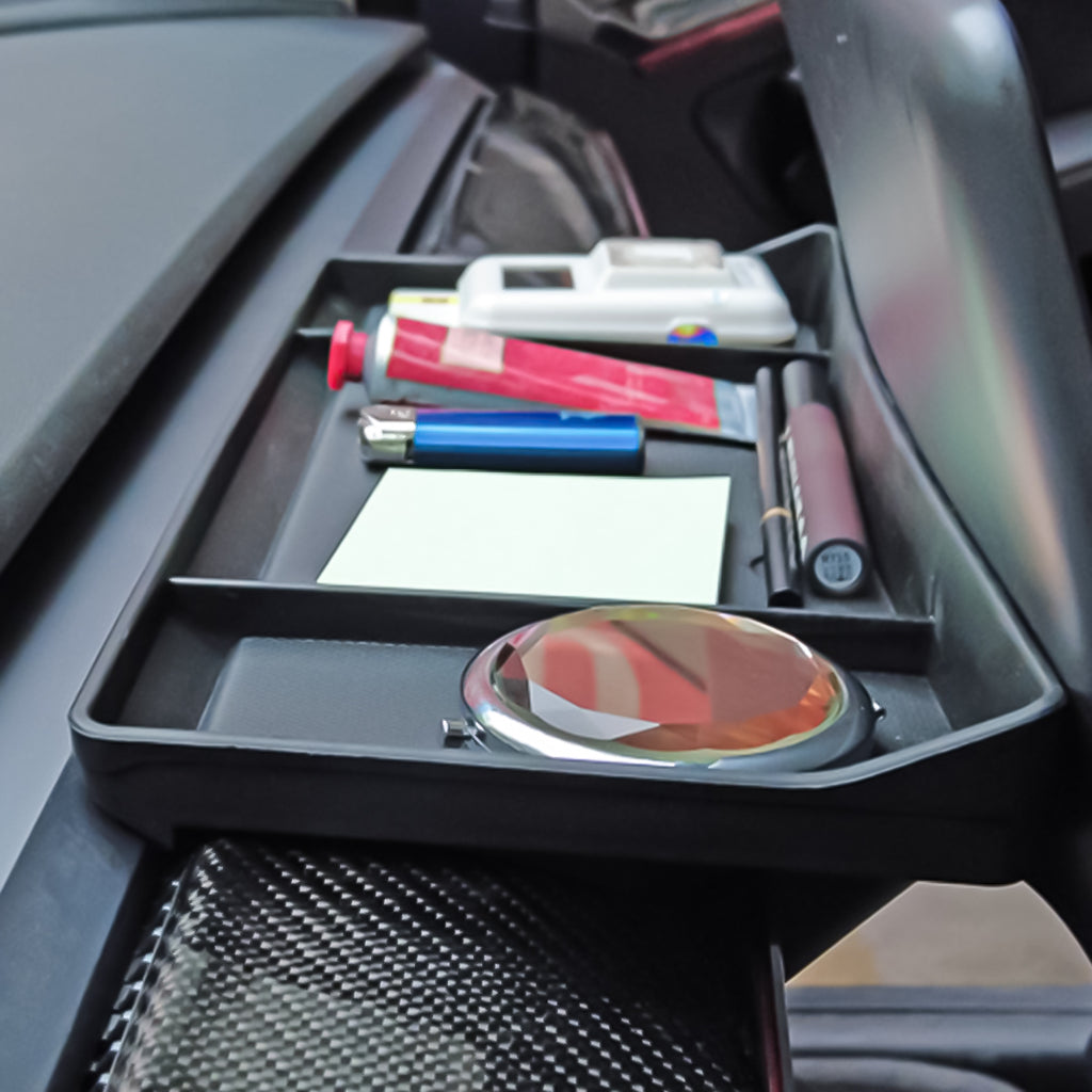 Rubber Behind Screen Storage Tray for Model Y - Black (0.003m3 - 0.35kg)