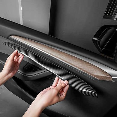 Carbon Fibre Door Panel Covers for Tesla Model Y