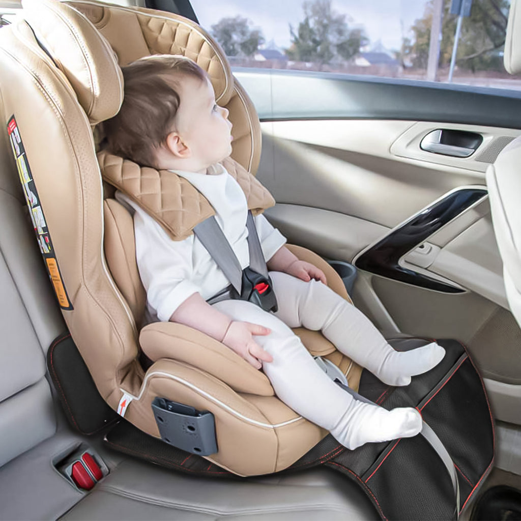 Child Car Seat Protector with Organizer Pockets for Model Y