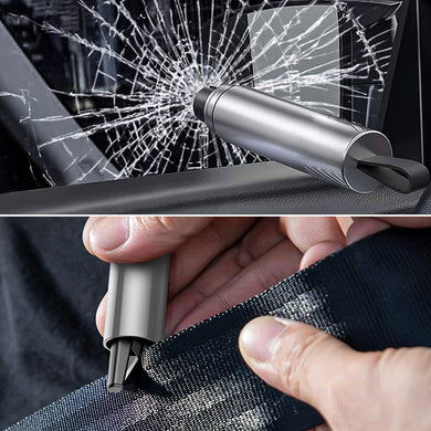 2-in-1 Car Escape Tool - Grey
