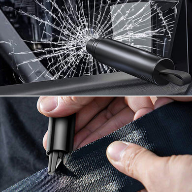 2-in-1 Car Escape Tool - Black