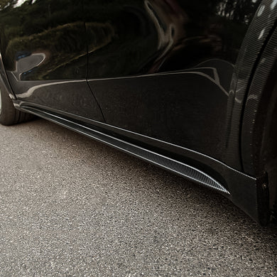 Carbon Fibre Side Skirts for Model Y