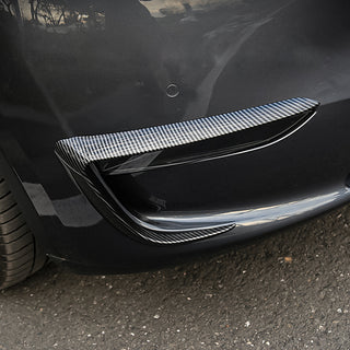 Carbon Fibre Front Fog Light Cover for Model Y