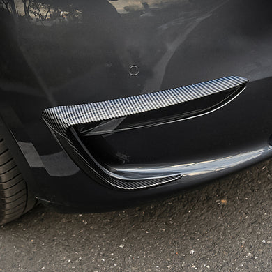Carbon Fibre Front Fog Light Cover for Model Y