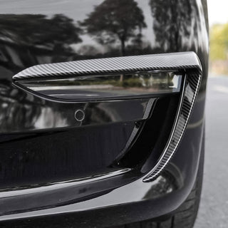 Carbon Fibre Front Fog Light Cover for Model Y