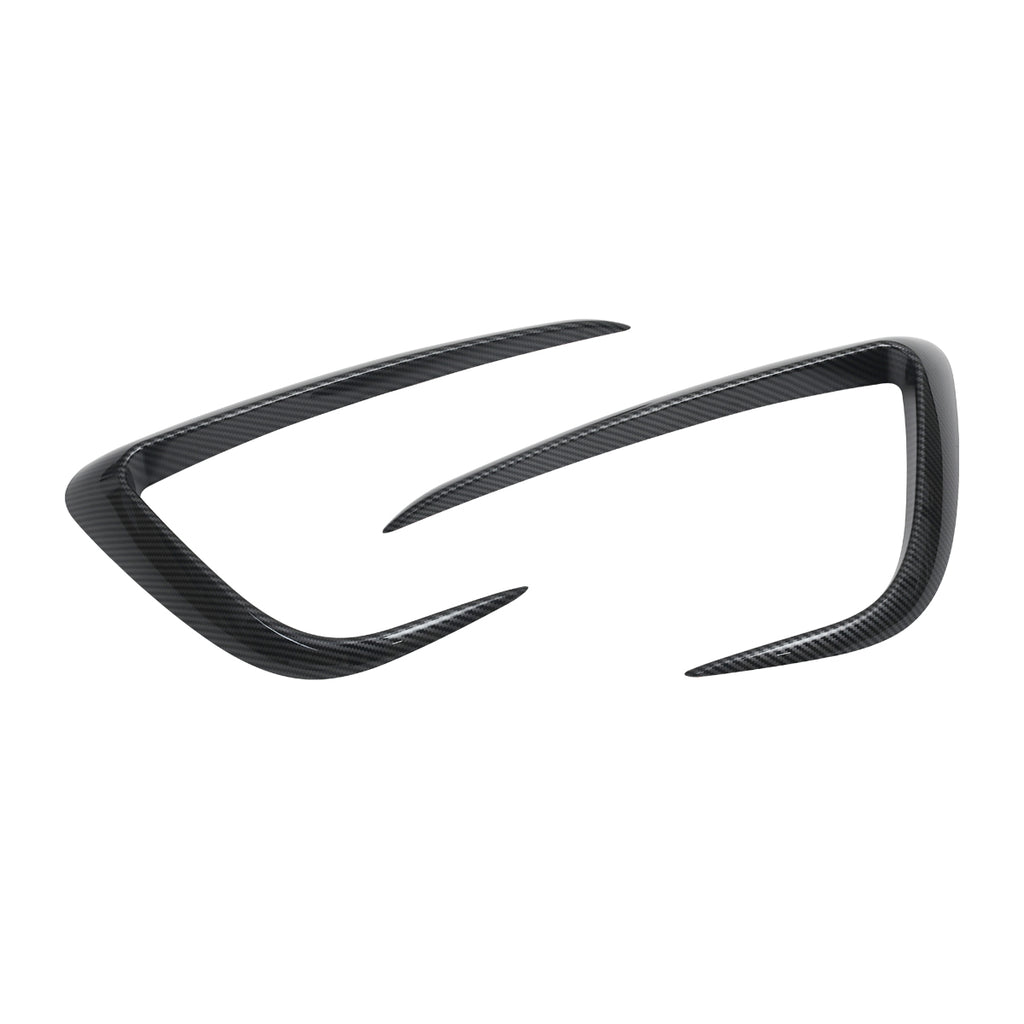 Carbon Fibre Front Fog Light Cover for Model Y