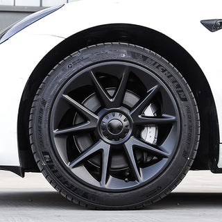 18” Car Wheel Covers for Tesla Model 3 - Glossy Black