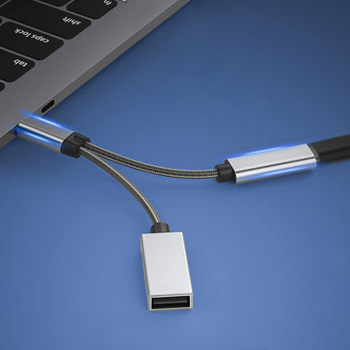 2 in 1 USB C to OTG / USB A Charging Cord Adapter