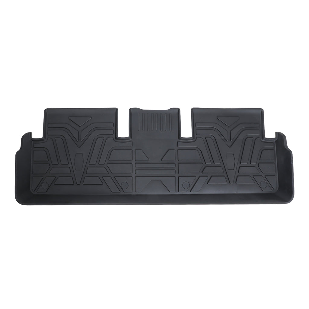 3D Floor Mats + Microfiber Leather Rear Seat Back Cover for Model 3