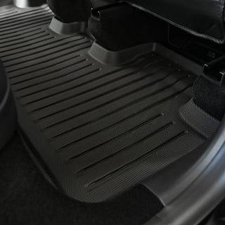 TPE 3D Floor Mats + Rear Seat Back Cover for Model Y - GRAINY PATTERN