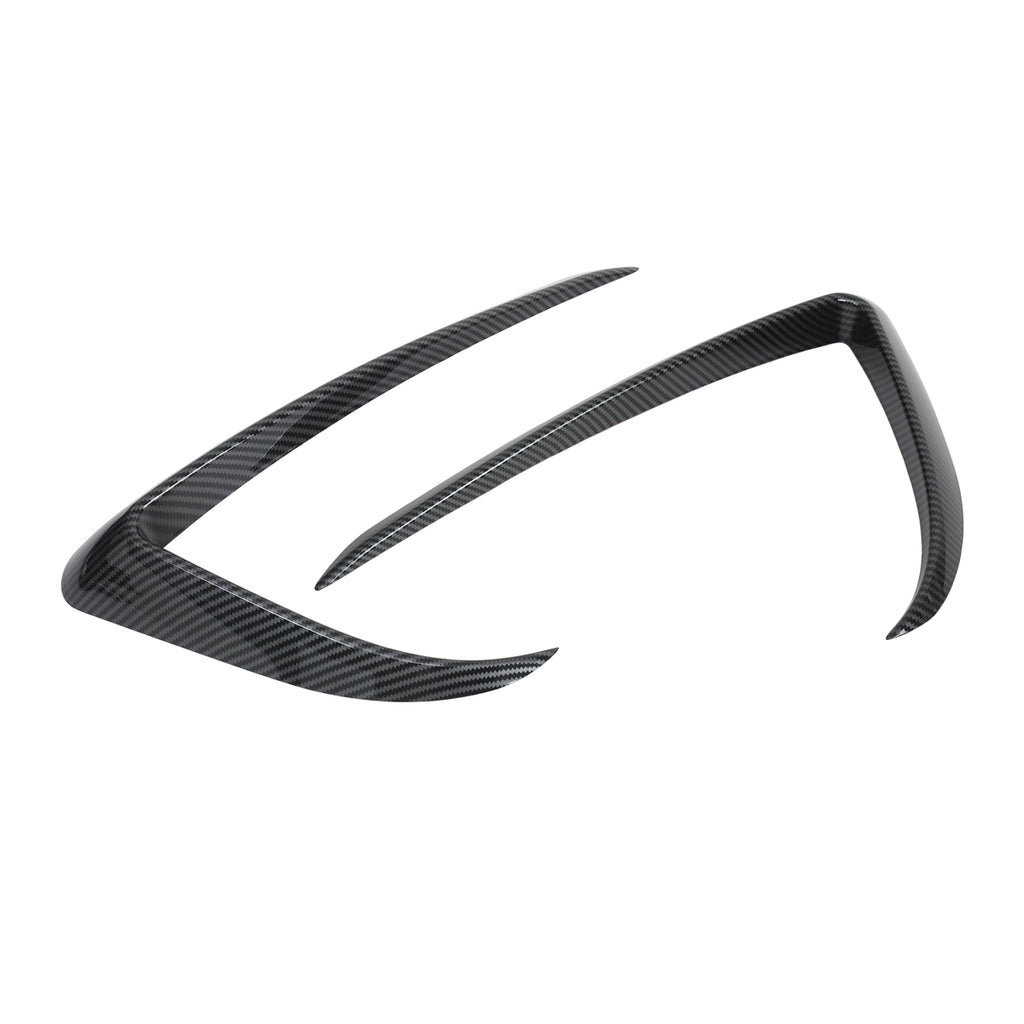 Carbon Fibre Front Fog Light Cover for Model 3