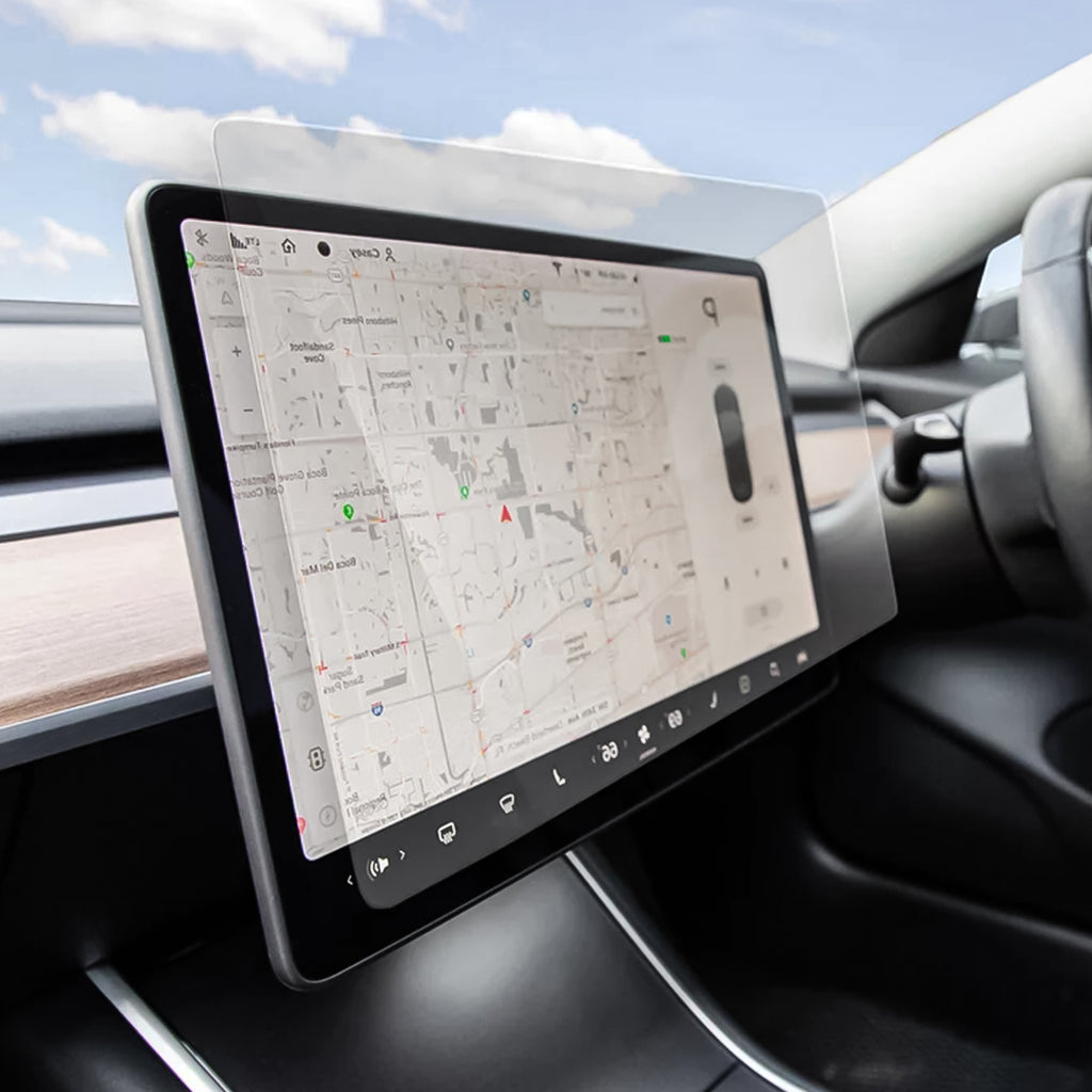 Car Navigation Tempered Glass Screen Protector For Tesla Model 3/Y - 2PCS