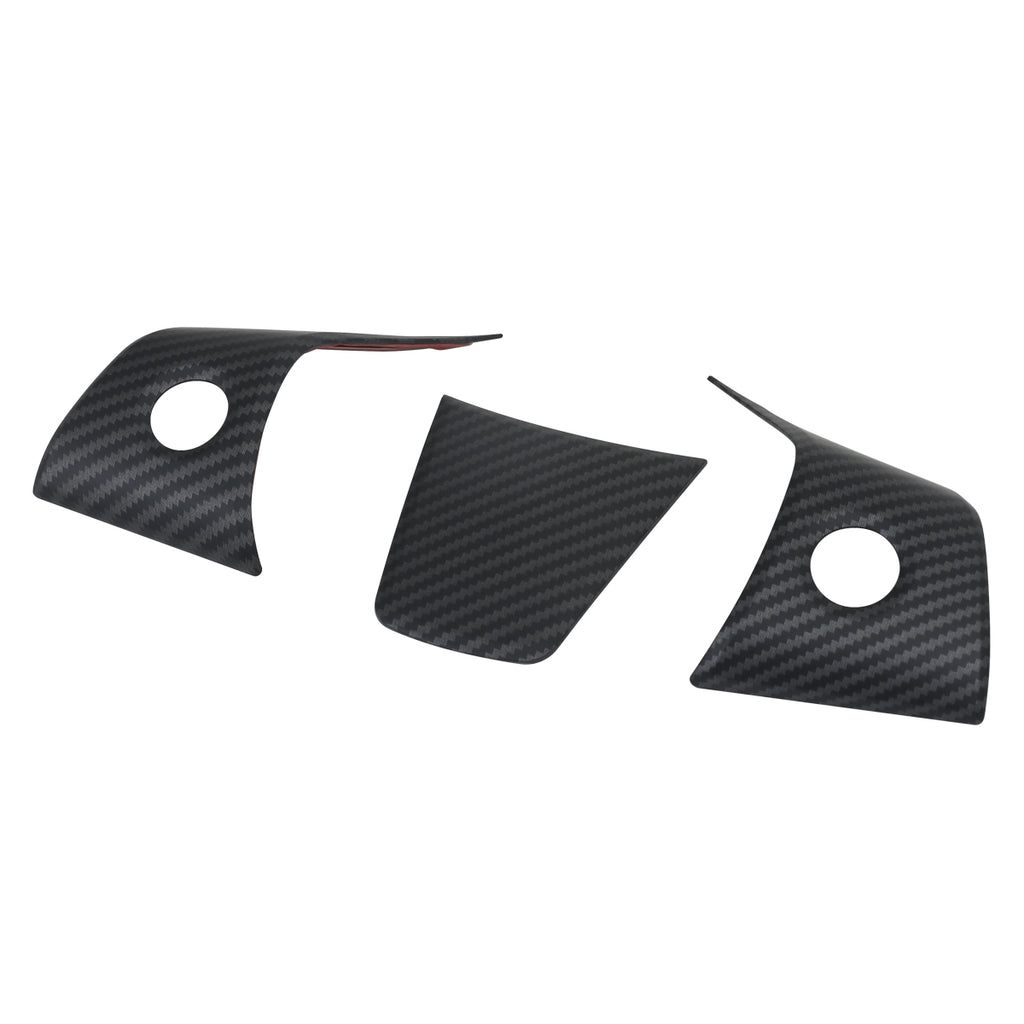 Steering Wheel Decorative Covers For Model 3/Y - Matte Black
