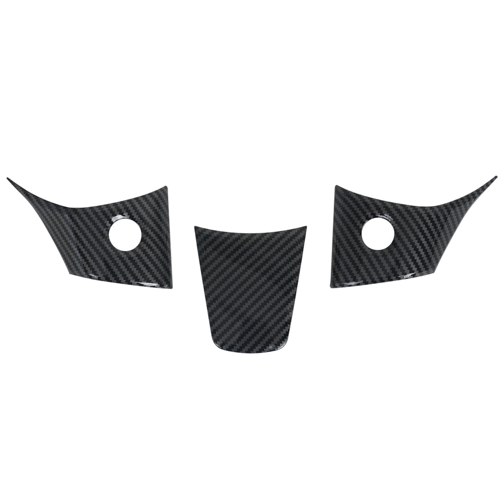 Steering Wheel Decorative Covers For Model 3/Y - Glossy Black