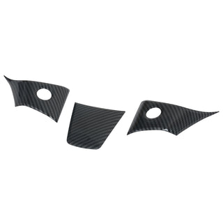 Steering Wheel Decorative Covers For Model 3/Y - Glossy Black