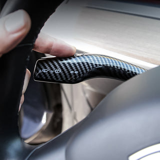 Carbon Fibre Car Stalk Covers For Tesla Model 3/Y