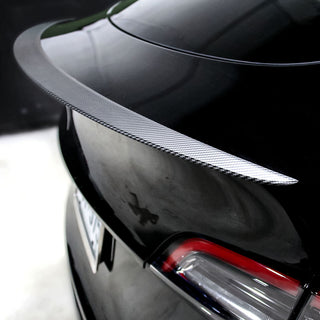 Performance Rear Spoiler for Model Y - Matte Carbon Fibre
