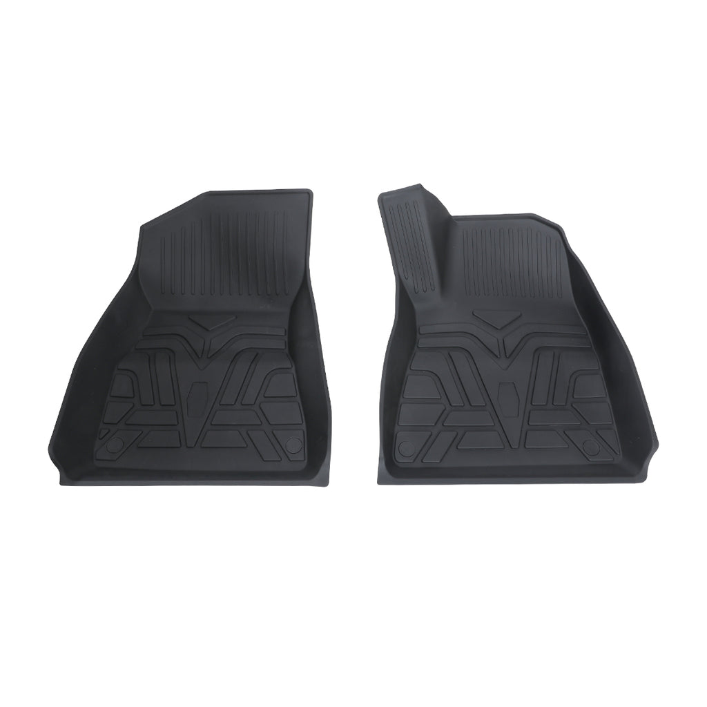 3D Floor Mats + Microfiber Leather Rear Seat Back Cover for Model 3
