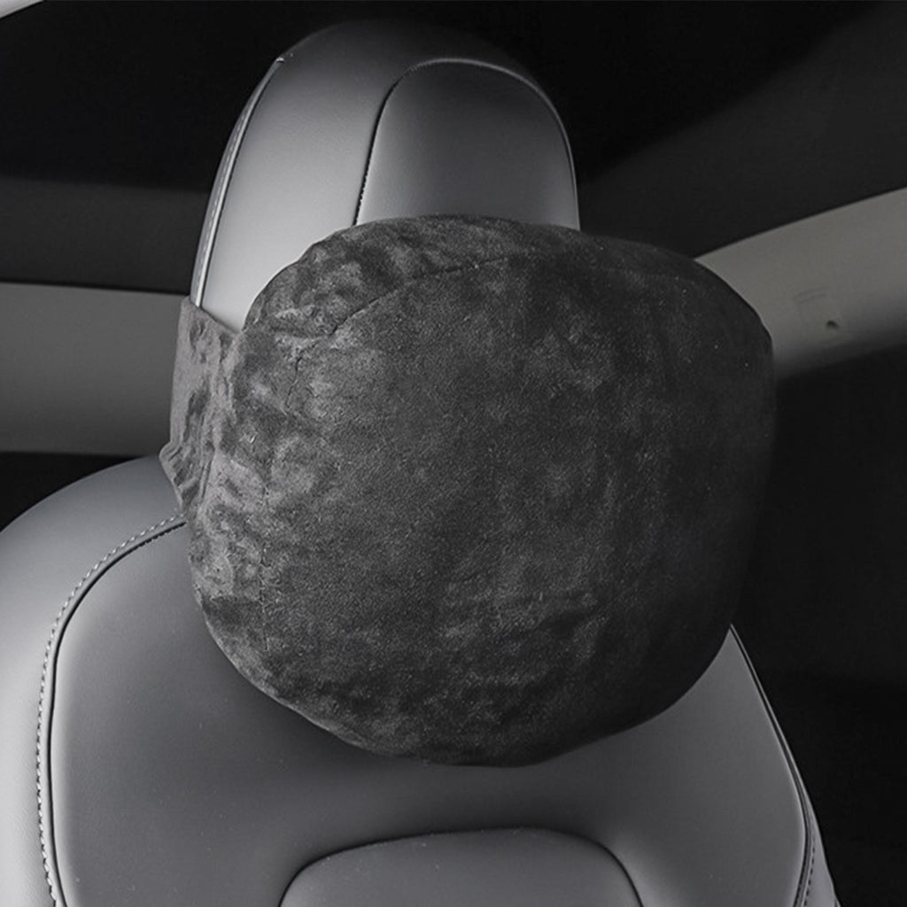 Suede Headrest Neck Pillows for Model 3, X, Y - Black – Autofun
